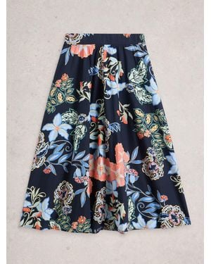 White Stuff Abigail Midi Skirt - Blue