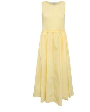 PixieGirl Petite Ruffle Detail Midi Dress - Yellow