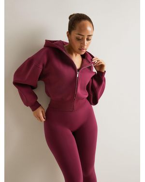 Tala Cocoon Zip Up Hoodie - Red
