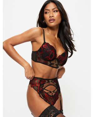 Ann Summers Ann Summers Untamed Seduction Floral Lace Suspender Belt - Black