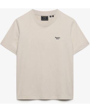 Superdry Signature Emb T-Shirt - White