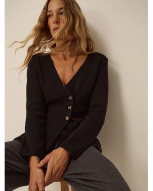 Monsoon Saf V-Neck Crossover Cardigan - Black