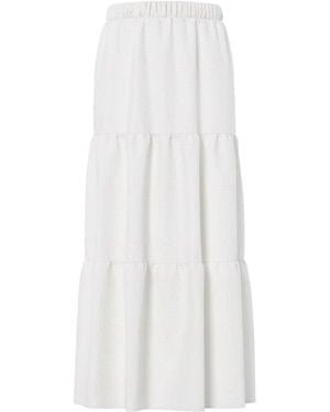 Pieces High Waist Maxi Skirt - White