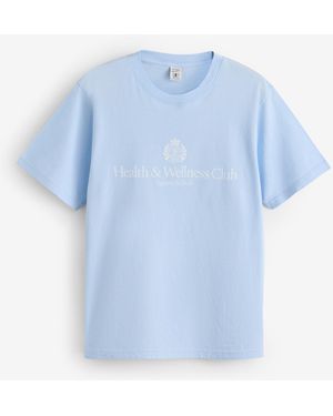 SPORTY&RICH Sporty & Rich Crest T-Shirt - Blue