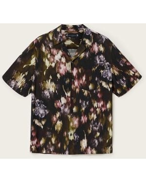 AllSaints Allsaints Wildflower Short Sleeve Shirt - Black