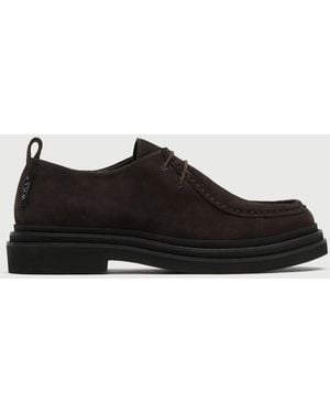 Walk London Brooklyn Apron Shoes - Black