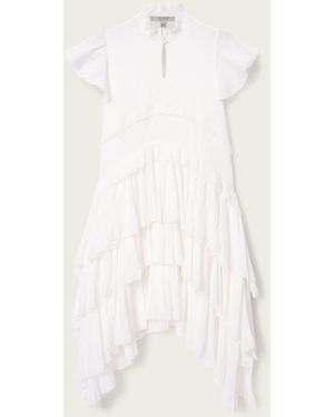 AllSaints Allsaints Cavarly Short Sleeve Mini Dress - White