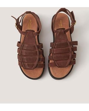 Monsoon Gigi Suede Gladiator Sandals Brown