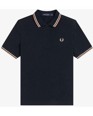Fred Perry The Twin Tipped Shirt - Blue