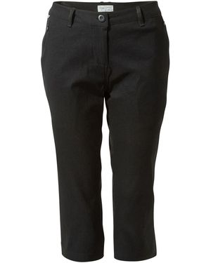 Craghoppers Kiwi Pro Ii Crop-Hose, Schwarzeu 46 (Uk 18)