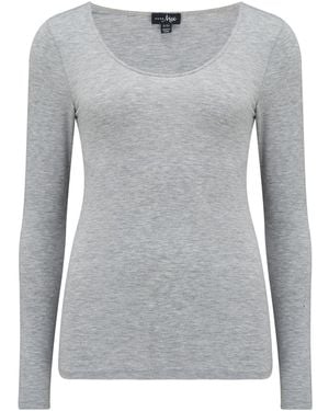 Pour Moi Crew Neck Second Skin Thermal - Gray