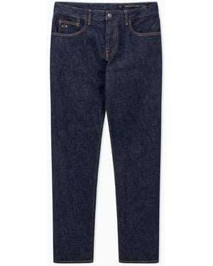 ARMANI EXCHANGE Slim-Fit Logo Jeans - Blue