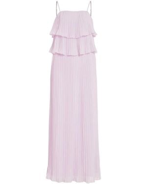 Vila Pleated Plisse Occasion Dress - Pink