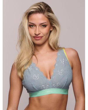 Lemonade Dolls Lemonade Dolls Full Cup Signature Lace Non-Wired Bralette - Blue