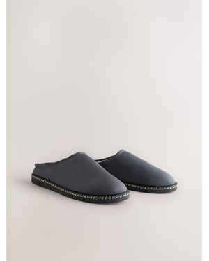Next Tape Mule Slippers - Gray