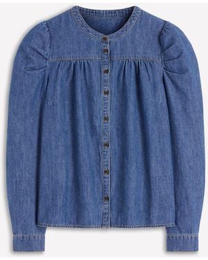 Boden Mutton Denim Shirt - Blue