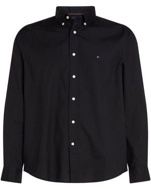 Tommy Hilfiger Regular Fit Flex Poplin Shirt - Black