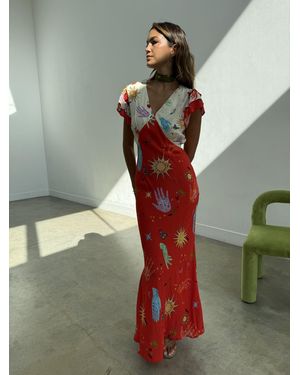 Never Fully Dressed Celestial Midi Dress - Green