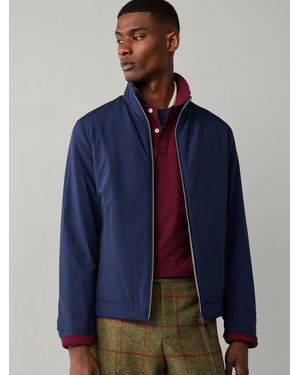 Hackett Lightweight Blouson Coats - Blue