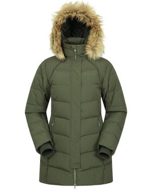 Mountain Warehouse Isla Ii Water Resistant Down Jacket - Green