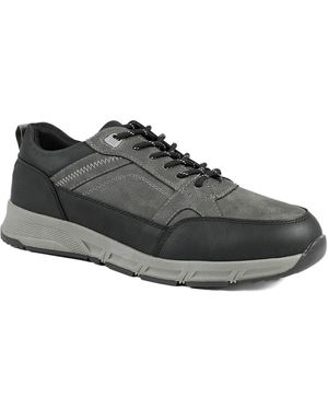 Pavers Wide Fit Rugged Lace Up Trainers - Grey