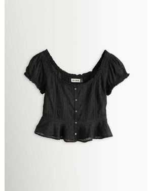 RIXO London Sandi Top - Black