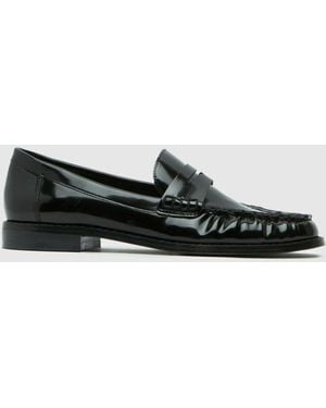 schuh Lendall Penny Loafers - Black