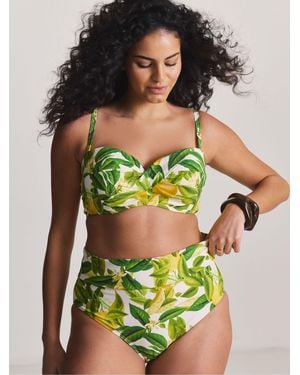 Simply Be Lemon Magisculpt Foldover Bikini Bottoms - Green