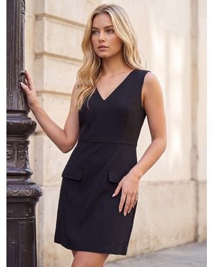 Roman Tailored Pocket Dress - Blue