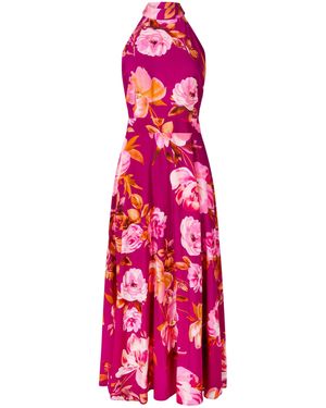 Joe Browns Lulu Floral Halter Neck Dress - Pink