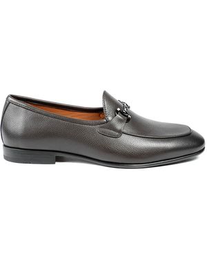 Jones Bootmaker Remus Leather Slip On Loafers - Gray