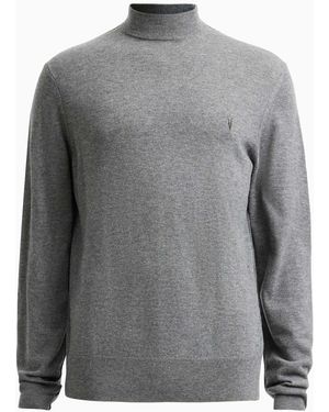 AllSaints Allsaints Kilburn Mock Neck Jumper - Grey