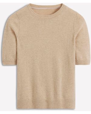 Boden Eva Cashmere T-Shirt - Natural