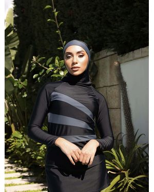 Zoggs Meelup Modesty Swimsuit - Black