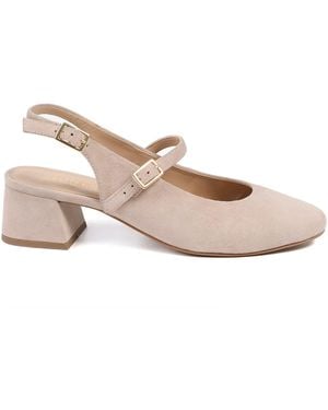 Jones Bootmaker Yamila Leather Slingback Mary Janes - Pink