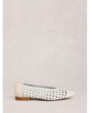 White Stuff Winnie Woven Ballerina - Natural