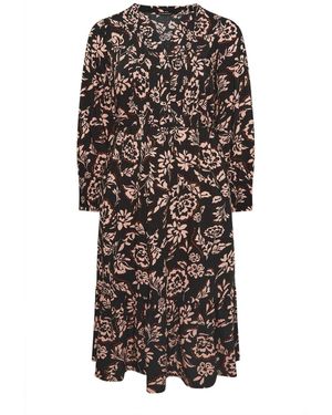 Evans Pintuck Dress - Schwarz