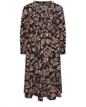 Evans Pintuck Dress - Black