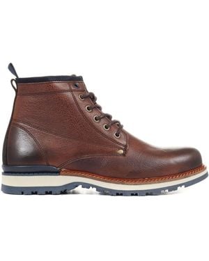 Jones Bootmaker Regular Fit Ealing Leather Ankle Boots - Brown