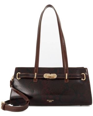 Dune Chocolate Depend Tote Bag - White