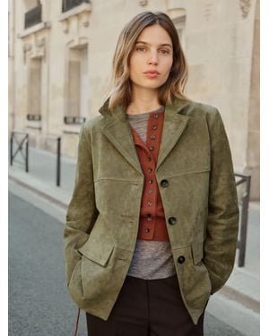 BHOEM Real Suede Straight Jacket - Green