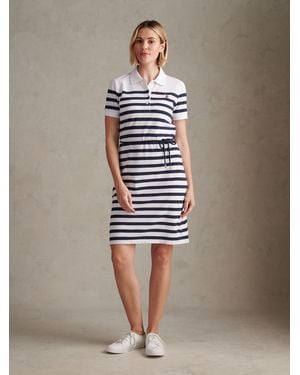 U.S. POLO ASSN. U. S. Polo Assn U. S. Polo Assn Stripe Relaxed Polo Dress - Blue