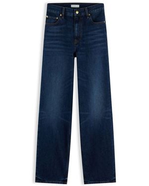 Tommy Hilfiger Sarah High Rise Straight Faded Jeans - Blue