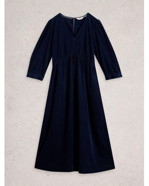 White Stuff Lucy Cord Dress - Blue
