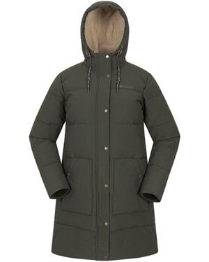 Mountain Warehouse Manta Borg Lined Long Padded Jacket - Gray
