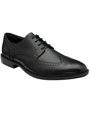 Lotus Brogues Lace-Up Shoes - Black