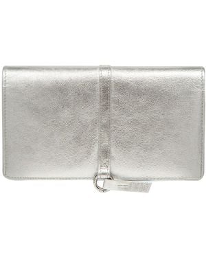 Pure Luxuries Isla Leather Purse - Gray