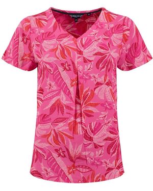 Weird Fish Solle Printed Blouse - Pink