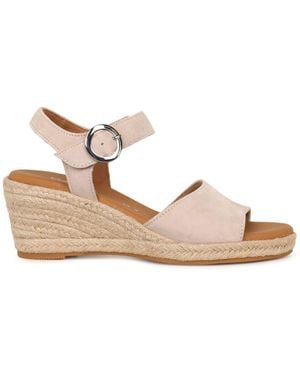 Gabor Monica Wedge Heeled Sandals - Natural