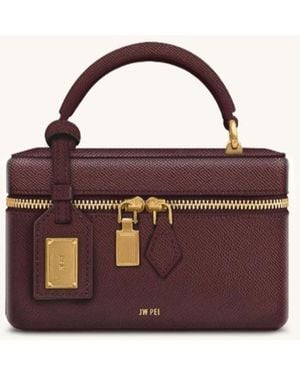JW PEI Cleo Box Shape Top Handle Bag - Purple